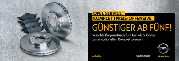 Opel Service Komplettpreis-Offensive